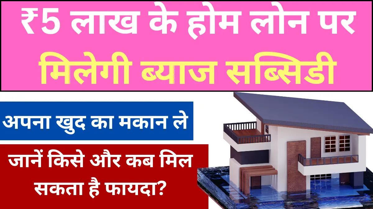 PM Home Loan Subsidy Yojana 2024