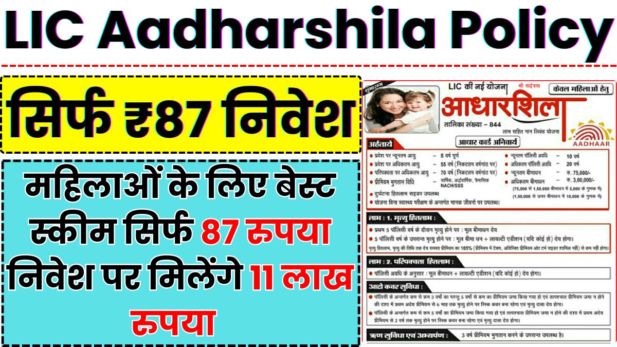 LIC Aadharshila Policy